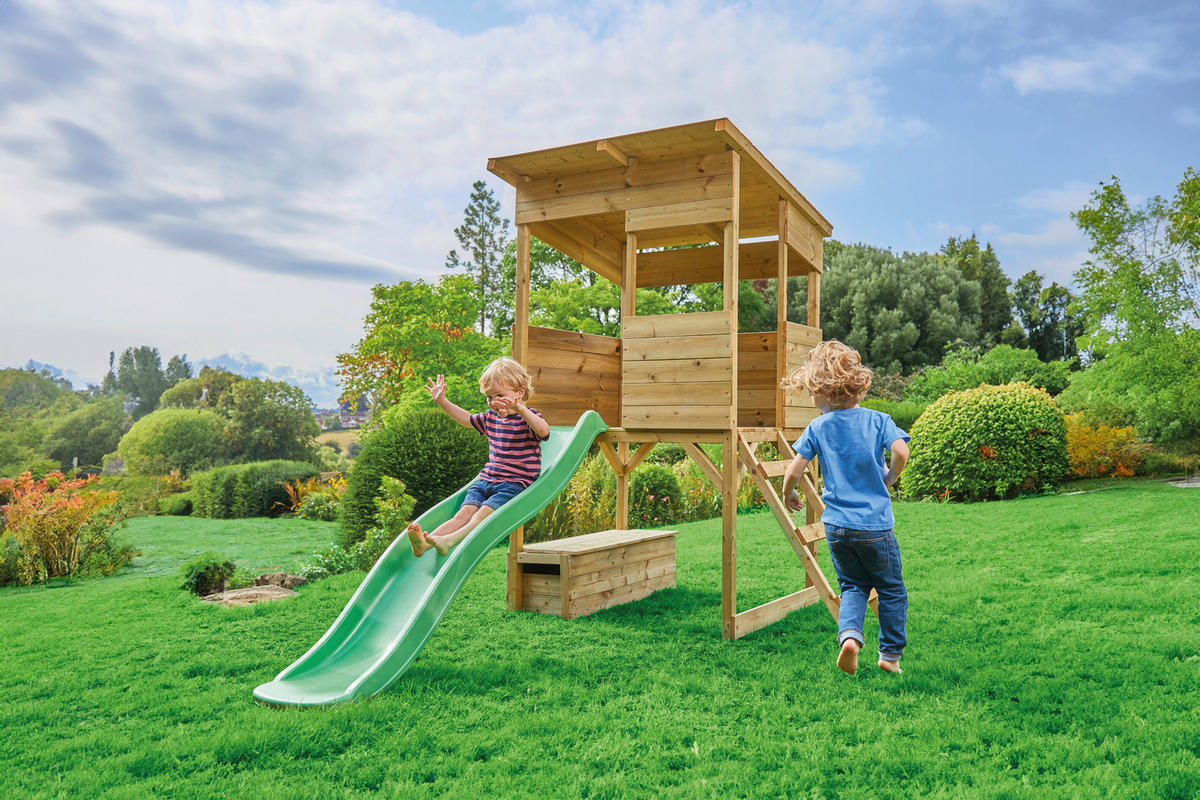 Westmann Spielhaus Wildnis natur B/H/L: ca. 126x205x114 cm Wildnis - natur (114,00/126,00/205,00cm) - Westmann