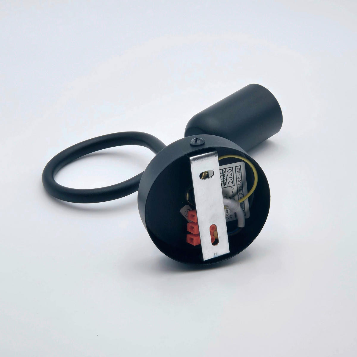 Lamkur Wandleuchte schwarz Stahl B/H/L: ca. 8x18x16 cm E27 1 Brennstellen Lizzy - schwarz (16,00/8,00/18,00cm) - Lamkur