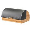 Zeller Brotkasten schwarz Bambus B/H/L: ca. 27x19x39 cm Brotkasten - natur/schwarz (39,00/27,00/19,00cm) - Zeller