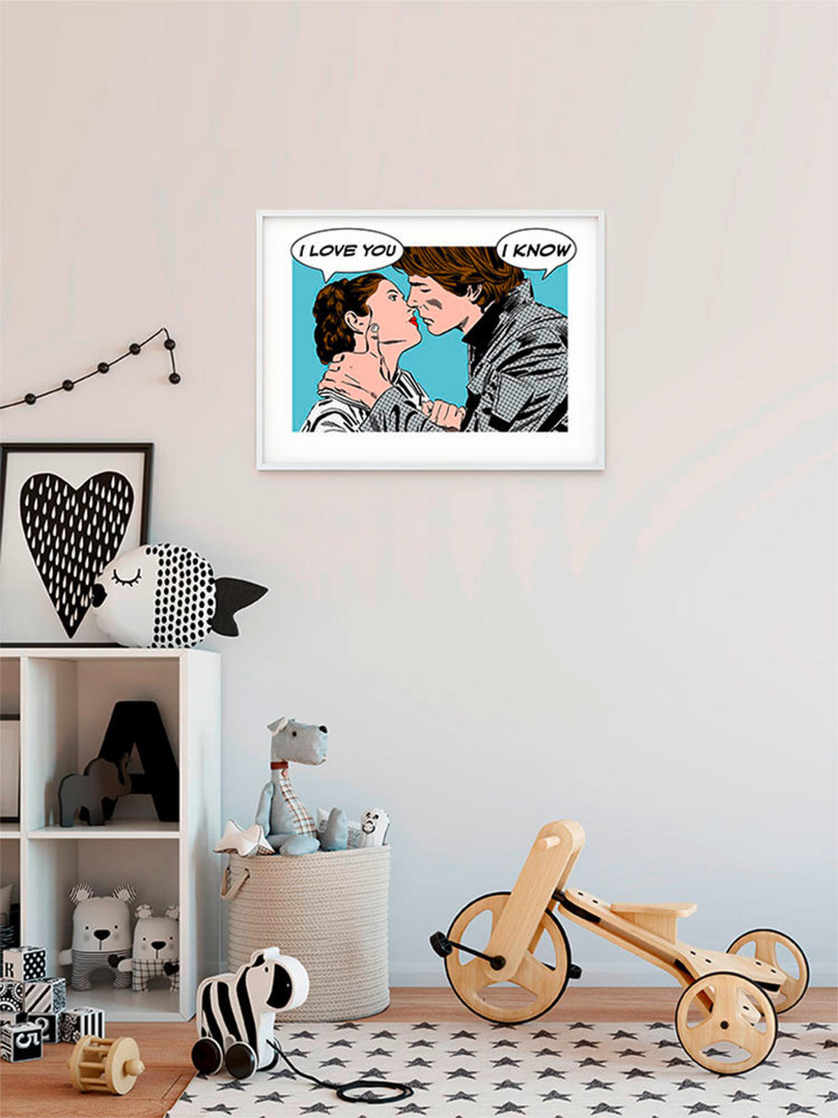 Komar Poster Star Wars Classic Comic Quote Leia Star Wars - Intro B/L: ca. 70x50 cm Star Wars Classic Comic Quote Leia - (70,00/50,00cm) - Komar