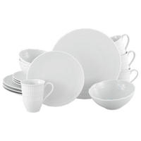 CreaTable Kombiservice Sofia weiß Porzellan 16 tlg. Sofia - weiß - CreaTable