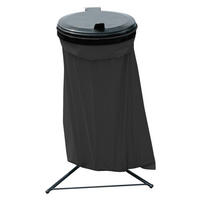 Grasekamp Müllsackständer B/H/L: ca. 38x90x38 cm Müllsackständer - schwarz (38,00/38,00/90,00cm) - Grasekamp
