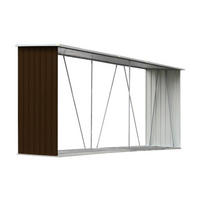 VidaXL Brennholzlager braun B/H: ca. 330x152 cm Brennholzlager - braun (330,00/152,00cm) - VidaXL