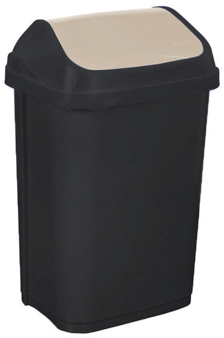 keeeper Abfalleimer Graphit B/H/L: ca. 26x54x34 cm Abfalleimer_Swing-Bin - creme/Graphit (34,00/26,00/54,00cm) - keeeper