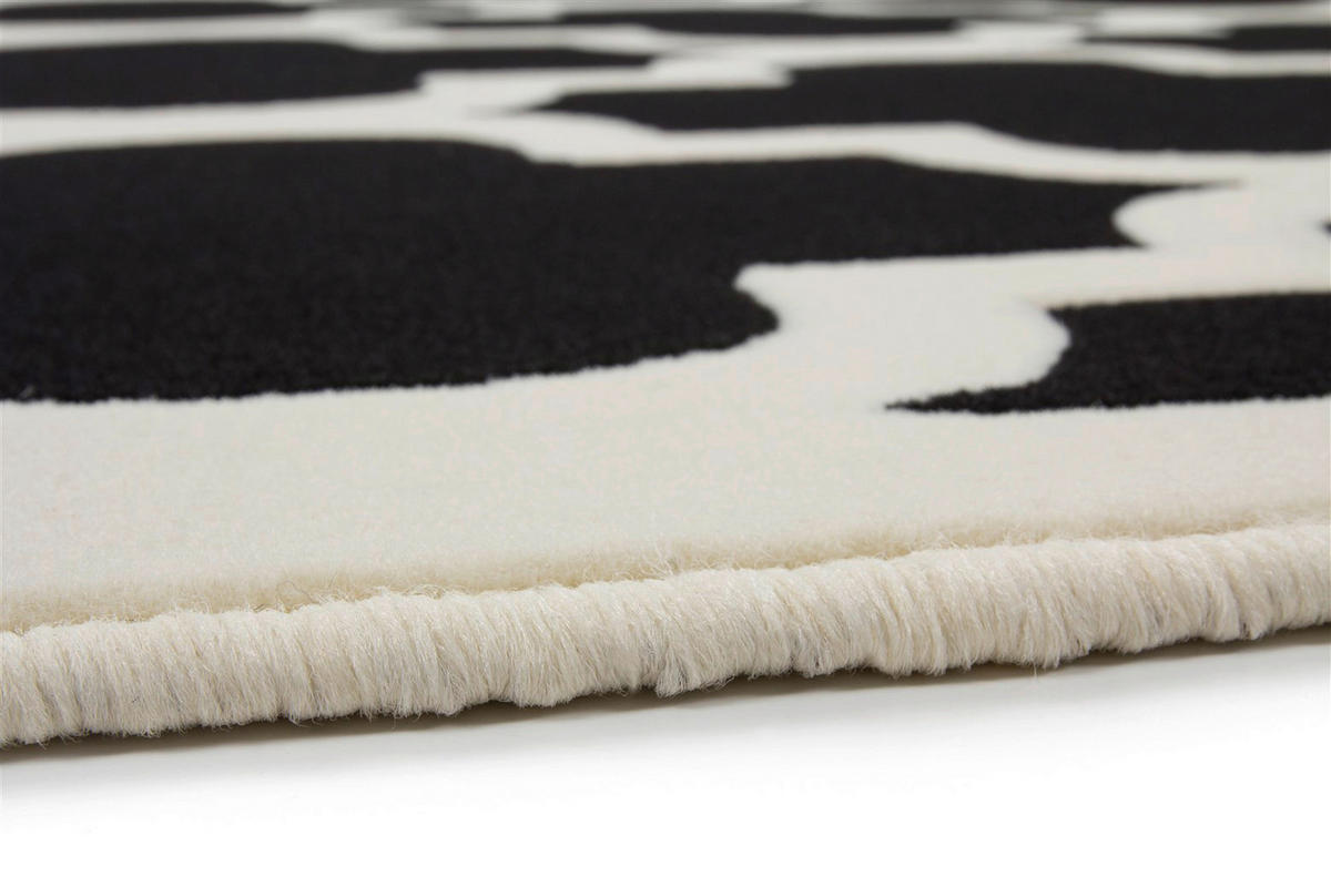Kayoom Kurzflorteppich Manolya 2097 schwarz B/L: ca. 120x170 cm Manolya 2097 - schwarz (120,00/170,00cm) - Kayoom