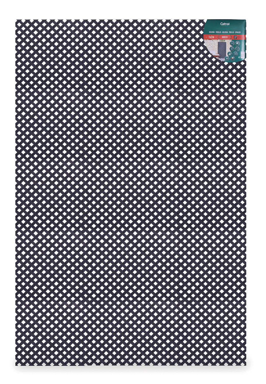 NORTENE Rankgitter anthrazit B/H/L: ca. 60x1x120 cm Rankgitter - anthrazit (120,00/60,00/1,00cm) - NORTENE