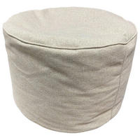 Sitzsack Pouf beige B/H/T: ca. 55x37x55 cm Pouf - beige (55,00/37,00/55,00cm)