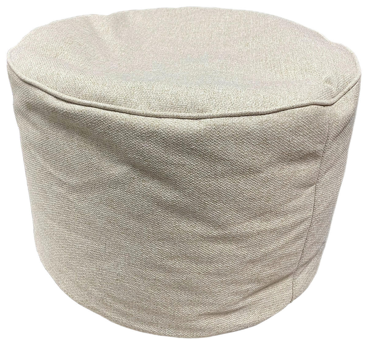 Sitzsack Pouf beige B/H/T: ca. 55x37x55 cm Pouf - beige (55,00/37,00/55,00cm)
