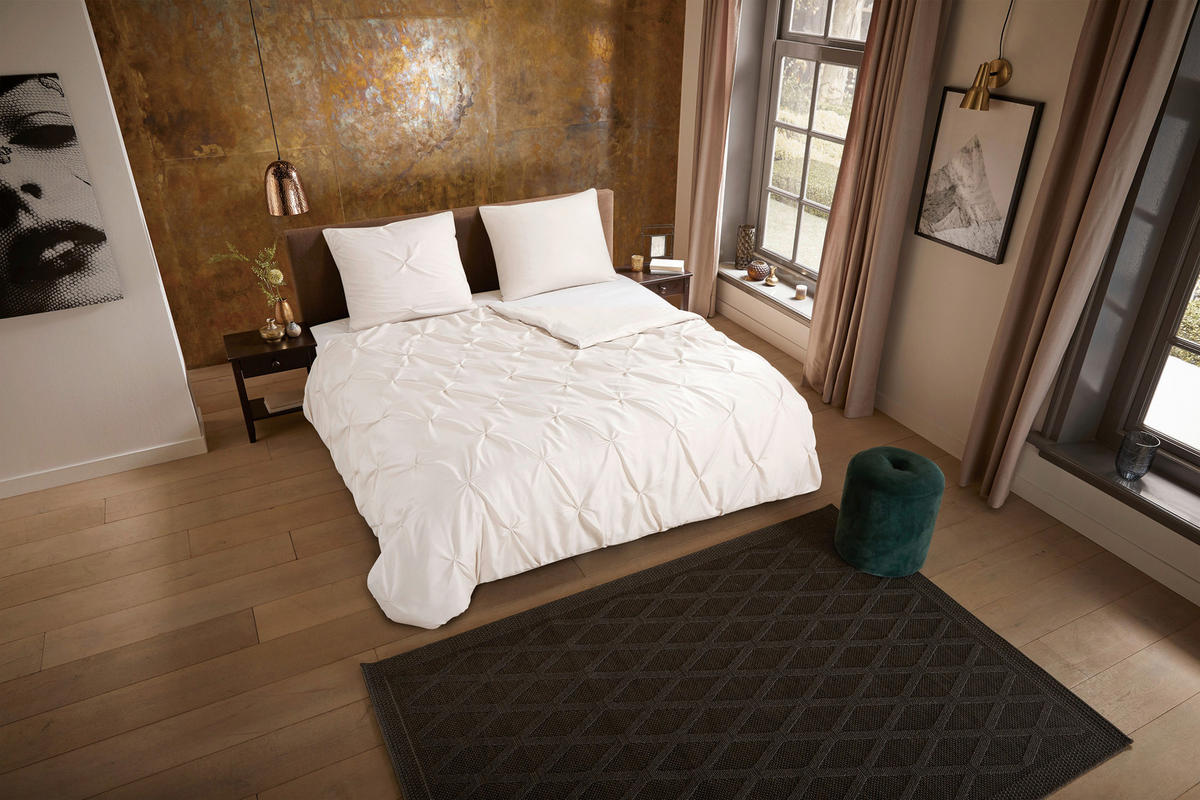 Bettwäsche Elegance sand Polyester B/L: ca. 200x200 cm Elegance - sand (200,00/200,00cm) - Pure