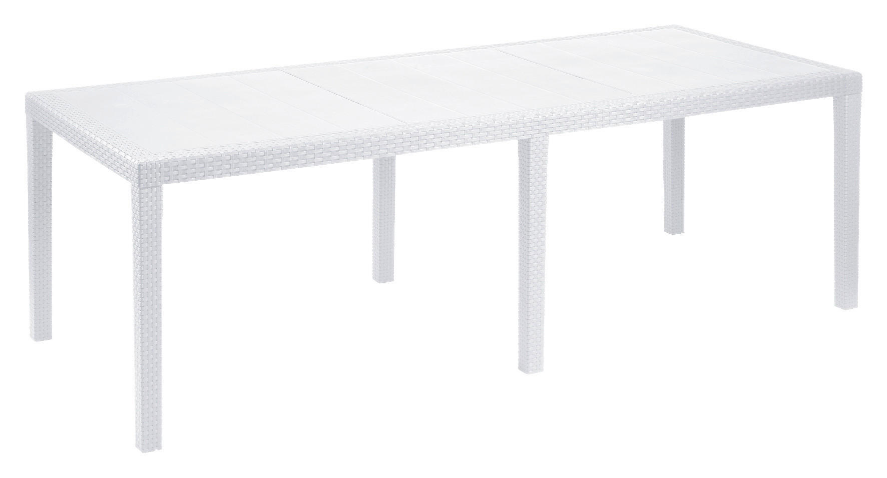 ProGarden Tisch weiß Kunststoff B/H/L: ca. 90x72x220 cm Tisch_Queen - weiß (220,00/90,00/72,00cm) - ProGarden