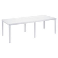 ProGarden Tisch weiß Kunststoff B/H/L: ca. 90x72x220 cm Tisch_Queen - weiß (220,00/90,00/72,00cm) - ProGarden