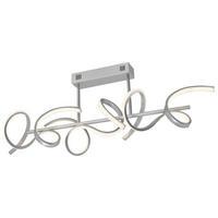 Just Light Deckenleuchte 19032-21 silber Alu B/H/L: ca. 21x30x82 cm LED-Deckenleuchte_Curls - silber (82,00/21,00/30,00cm) - Just Light