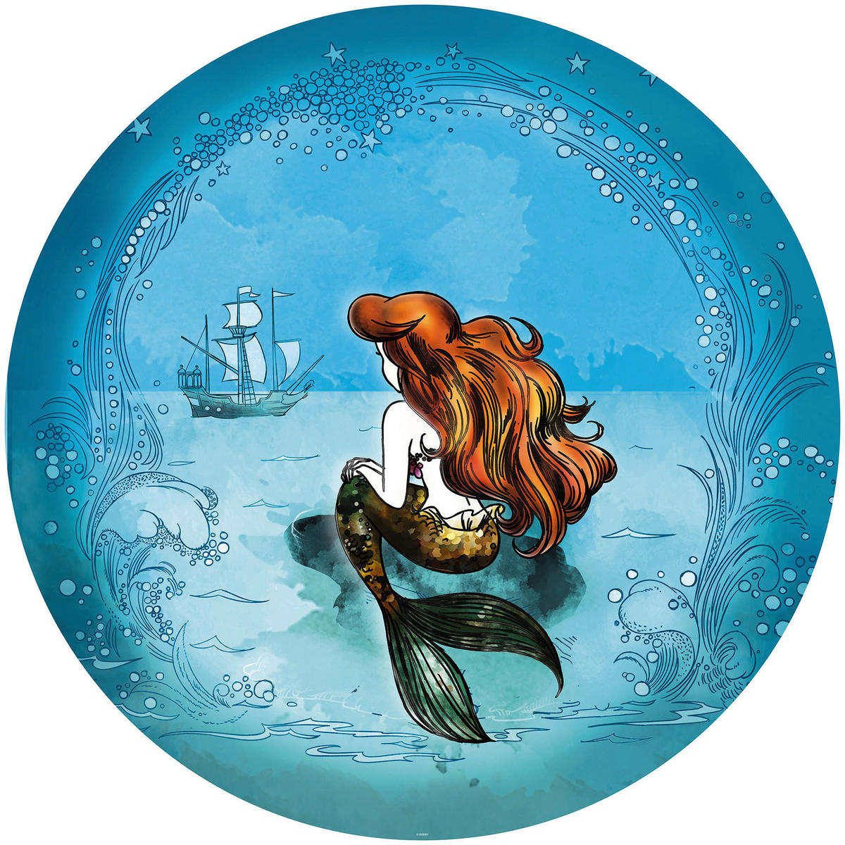 Komar Fototapete Ariel Dreaming D: ca. 125 cm Ariel Dreaming - (125,00cm) - Komar