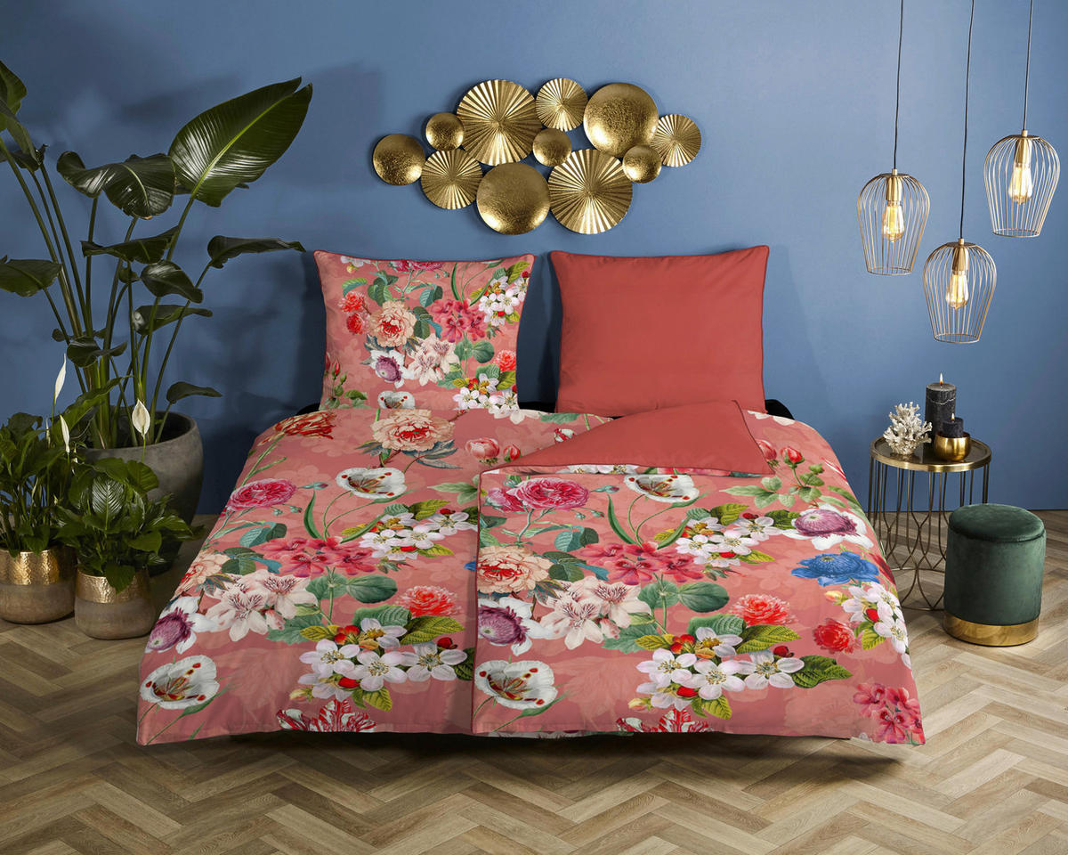 Baumwoll Bettwäsche Amalia Satin Amalia - terra (135,00/200,00cm) - Descanso