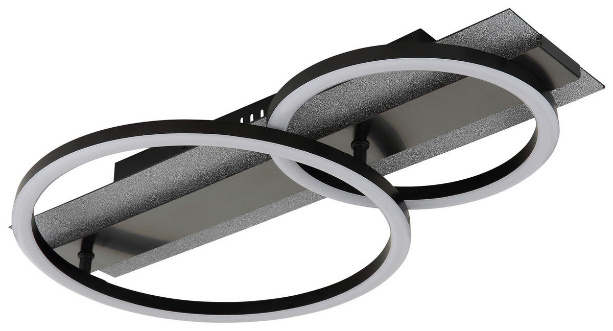 GLOBO Deckenventilator Deckenleuchte-Norberto - schwarz (32,00/10,00/52,50cm) - GLOBO