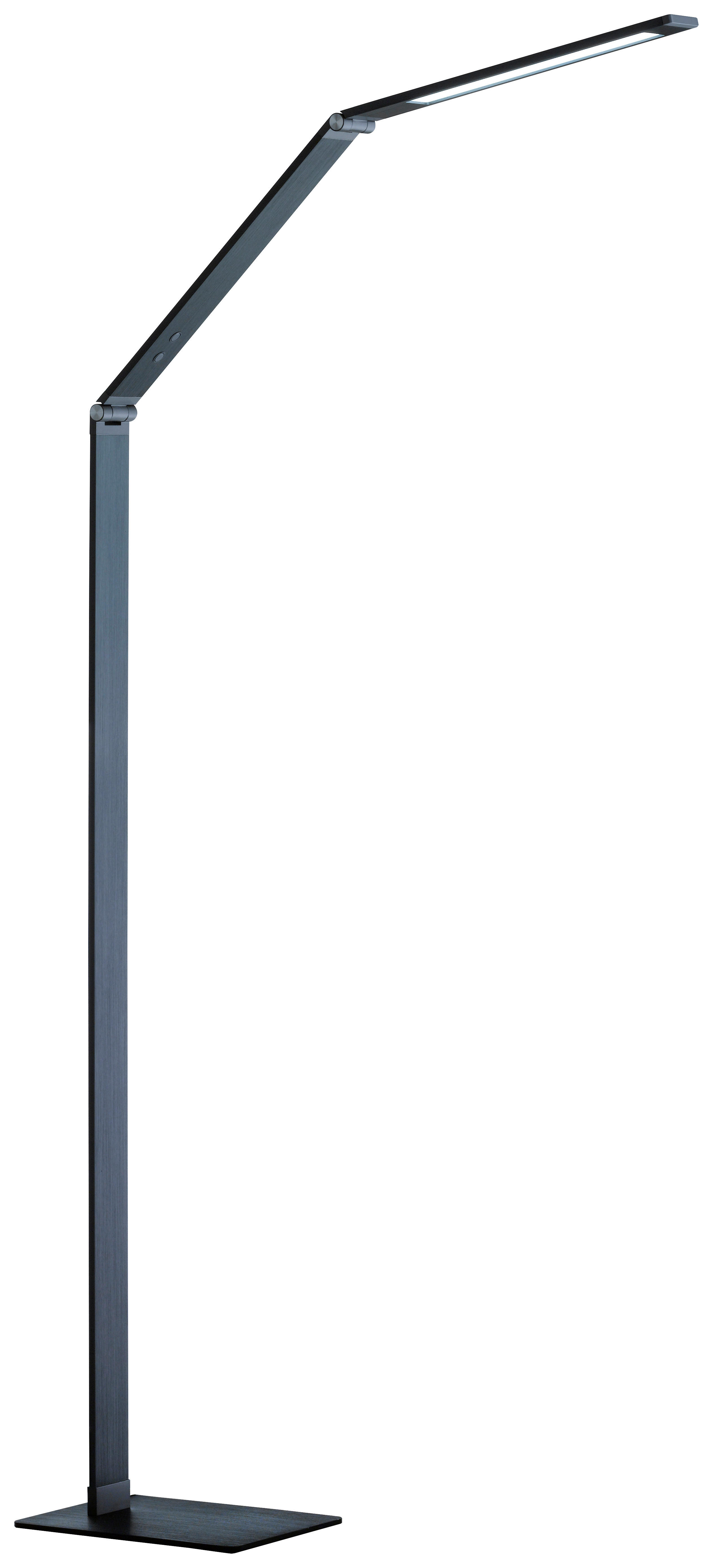 Fischer & Honsel LED-Stehleuchte 45841 weiß anthrazit Acryl Metall B/H/T: ca. 17x133x69 cm 1 Brennstellen Geri - weiß/anthrazit (17,00/133,00/69,00cm) - Fischer & Honsel