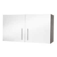 Hängeschrank Judith weiß Hochglanz B/H/T: ca. 100x64x35 cm Judith - weiß/silber (100,00/64,00/35,00cm) - Menke