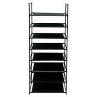 Schuhregal schwarz Metall B/H/L: ca. 60x104x28 cm Schuhregal_8lagig - schwarz (28,00/60,00/104,00cm)
