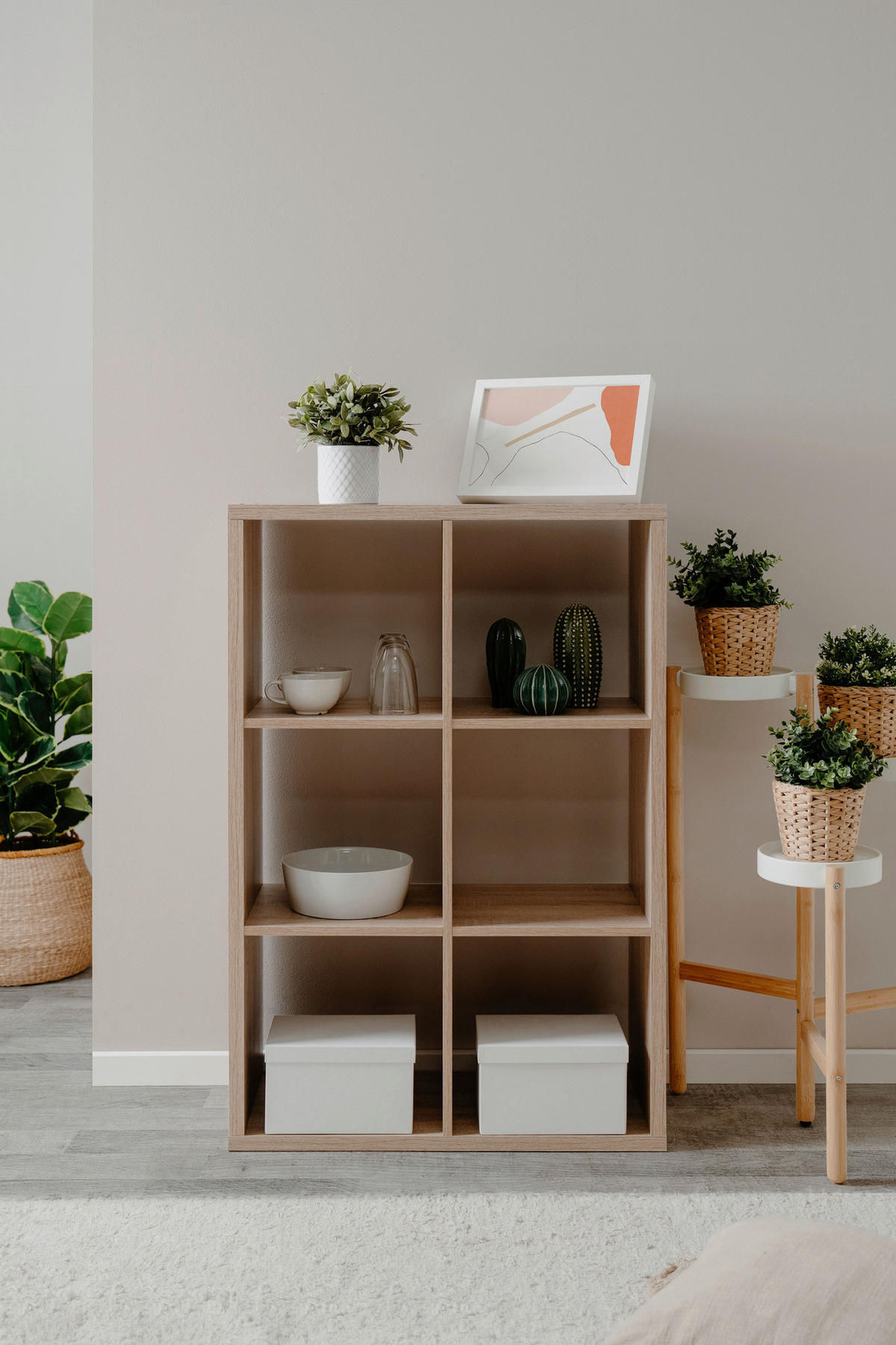 Raumteiler Max Eiche Sonoma Nachbildung B/H/T: ca. 73x107x33 cm Max - Eiche (73,00/107,00/33,00cm)