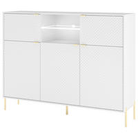 Kommode KOMMODE DIAMOND DI3 LED weiß weiß glänzend B/H/T: ca. 155,9x125,9x42 cm KOMMODE DIAMOND DI3 LED - weiß (155,90/125,90/42,00cm) - WIPMEB