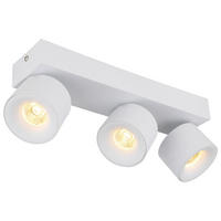 GLOBO LED-Spot weiß Aluminium Metall B/H/T: ca. 7,2x12x33 cm 3 Brennstellen RAE - weiß (7,20/12,00/33,00cm) - GLOBO