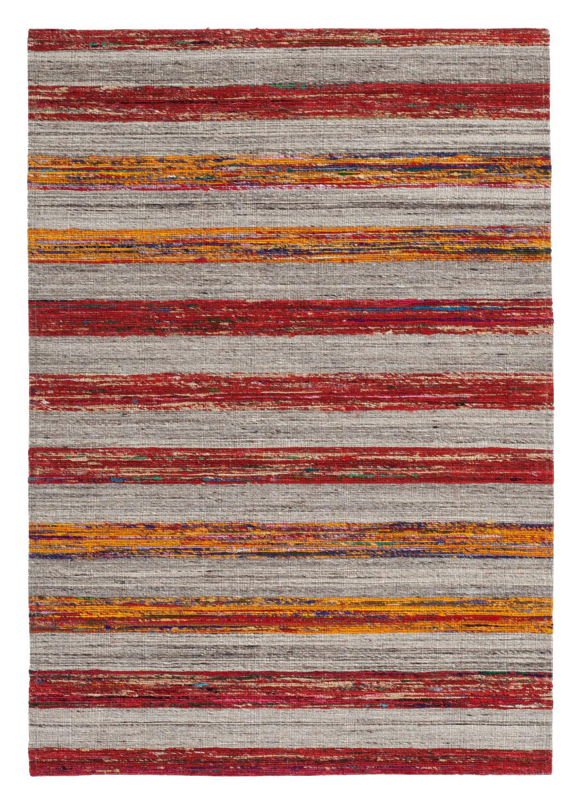 Kayoom Kurzflorteppich Duarte 210 rot B/L: ca. 120x170 cm Duarte 210 - creme/rot (120,00/170,00cm) - Kayoom