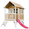 AXI Spielhaus Tom braun B/H/L: ca. 287x231x191 cm Tom - braun/weiß (191,00/287,00/231,00cm) - AXI