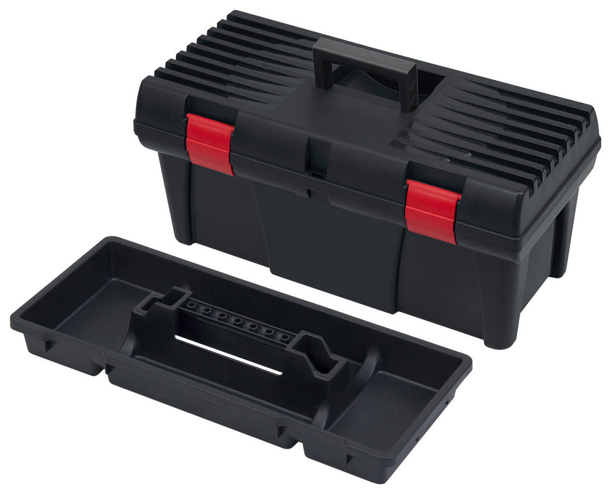 Werkzeugkoffer schwarz B/H/L: ca. 25,6x24,6x52,5 cm Werkzeugkoffer_20" - schwarz (52,50/25,60/24,60cm)