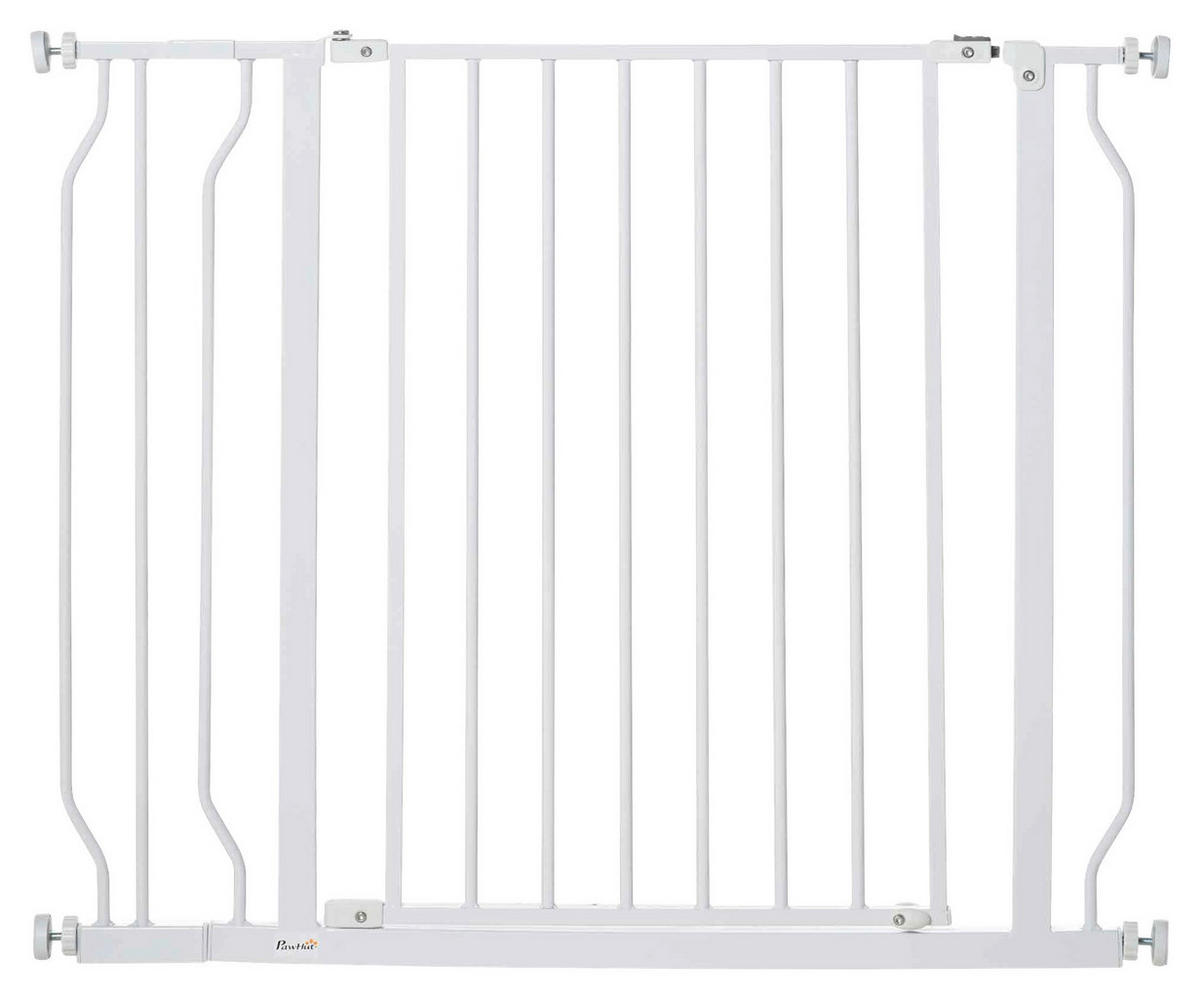 PawHut Tier-Zubehör weiß Kunststoff B/H/L: ca. 4x95x76 cm Schutzgitter - weiß (76,00/4,00/95,00cm) - PawHut