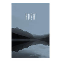 Komar Poster Word Lake Hush Steel Natur B/L: ca. 50x70 cm Word Lake Hush Steel - (50,00/70,00cm) - Komar