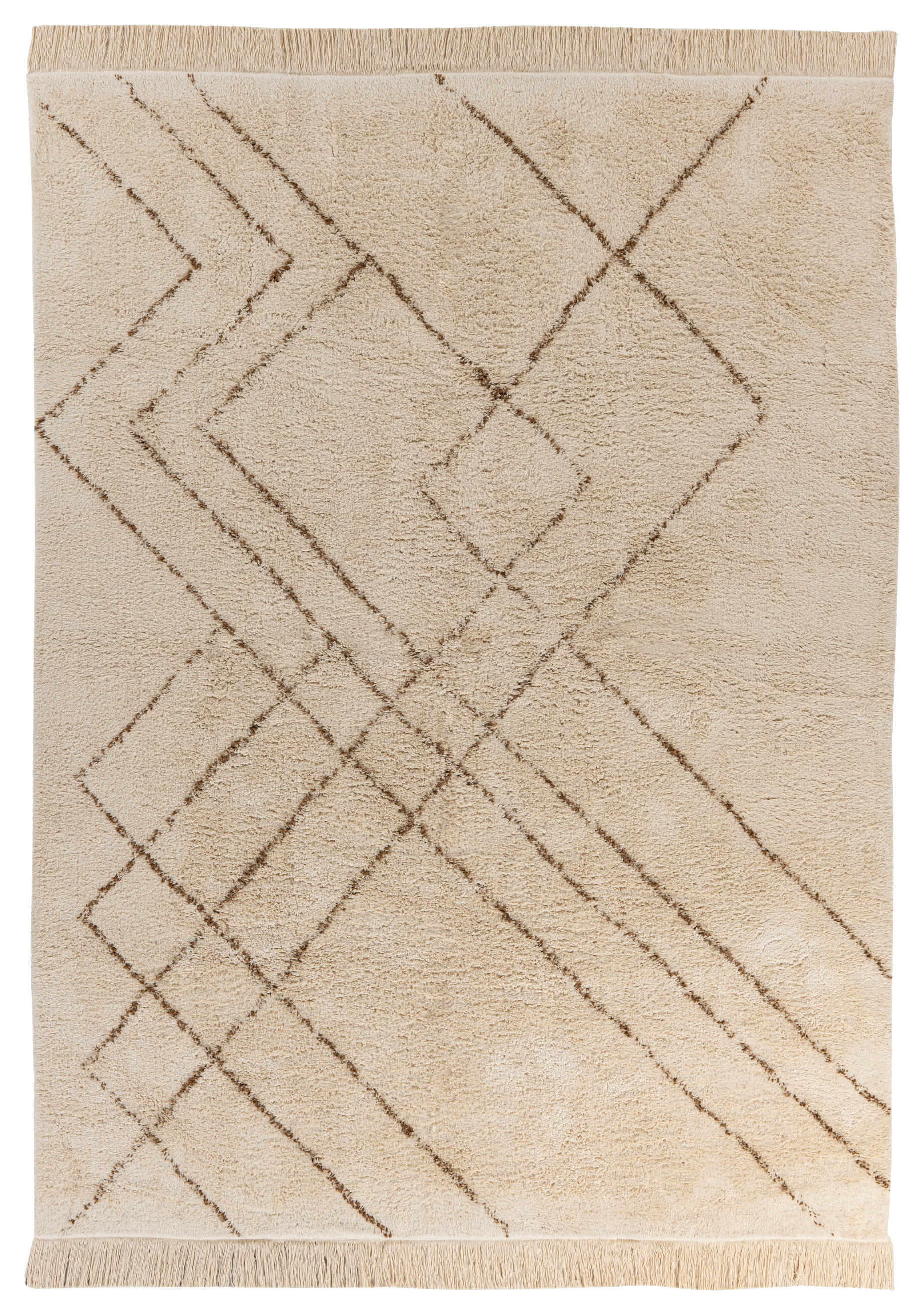 360Living Teppich Mylen creme B/L: ca. 120x170 cm Mylen - braun/creme (120,00/170,00cm) - 360Living