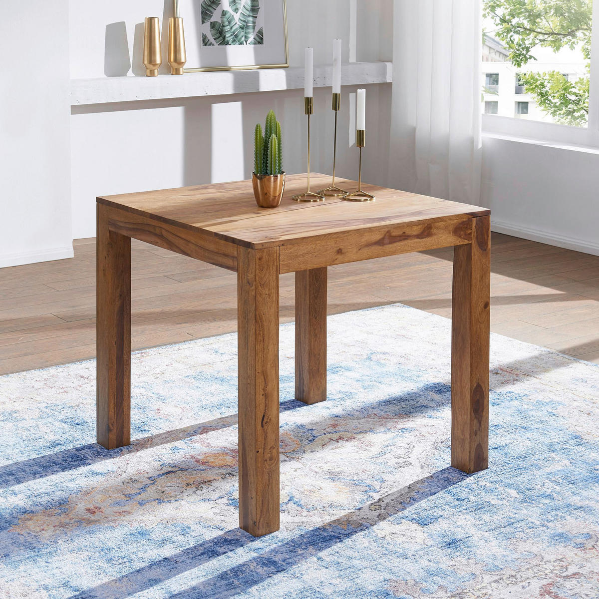 Esstisch natur B/H/T: ca. 80x76x80 cm Esstisch - natur (80,00/76,00/80,00cm) - Wohnling