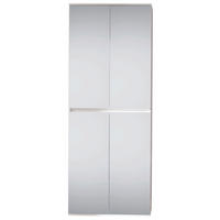 Garderobenschrank Mirror weiß B/H/T: ca. 74x191x34 cm Mirror - weiß (74,00/191,00/34,00cm) - Trendteam