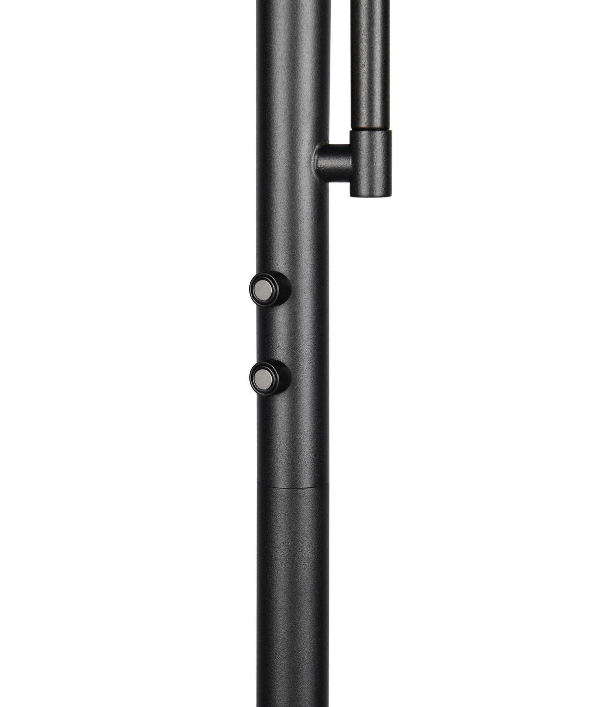 Reality LED Stehleuchte mattschwarz Metall H: ca. 183 cm 1 Brennstellen Palermo - mattschwarz (183,00cm) - Reality