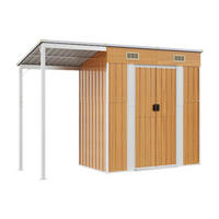 VidaXL Gartenhaus braun B/H/T: ca. 277x181x110,5 cm Gartenhaus - braun (277,00/181,00/110,50cm) - VidaXL