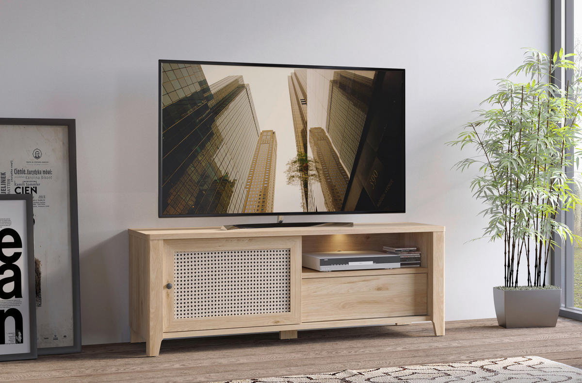 TV-Lowboard Cestino Jackson Hickory Nachbildung B/H/T: ca. 158x57x42 cm Cestino - (158,00/57,00/42,00cm)