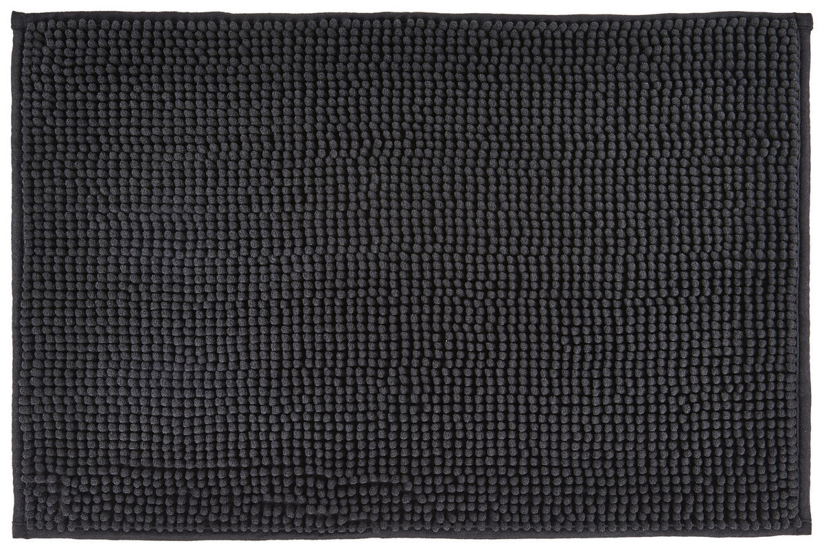 Badematte Badematte_Chenille 44x67cm schwarz - schwarz (44,00/67,00cm)