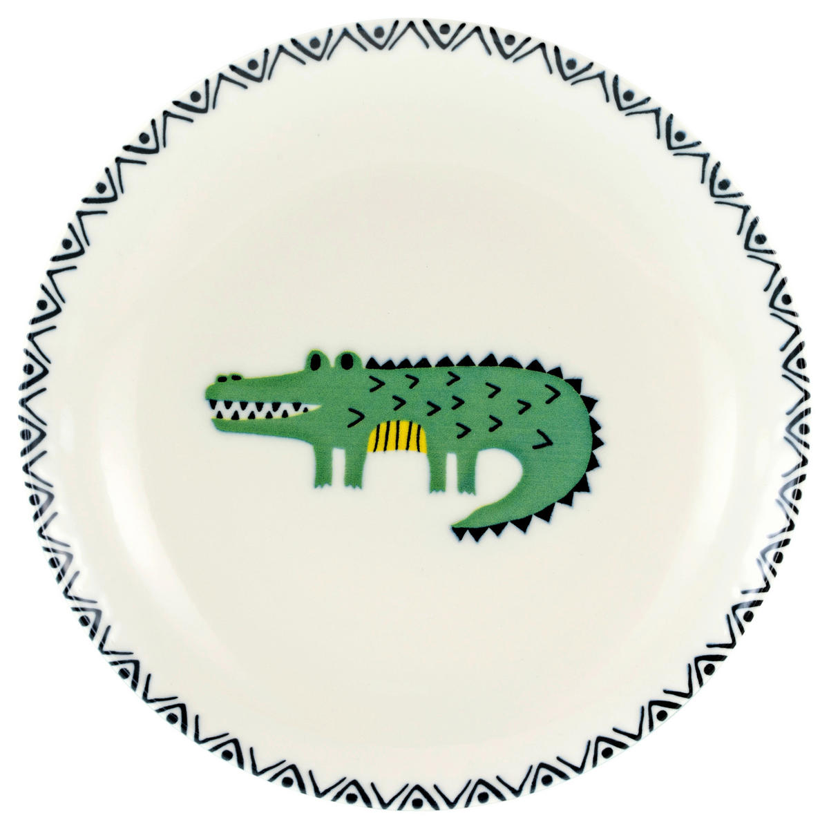 CreaTable Tellerset Safari mehrfarbig Steinzeug D: ca. 21 cm Safari - mehrfarbig (21,00cm) - CreaTable