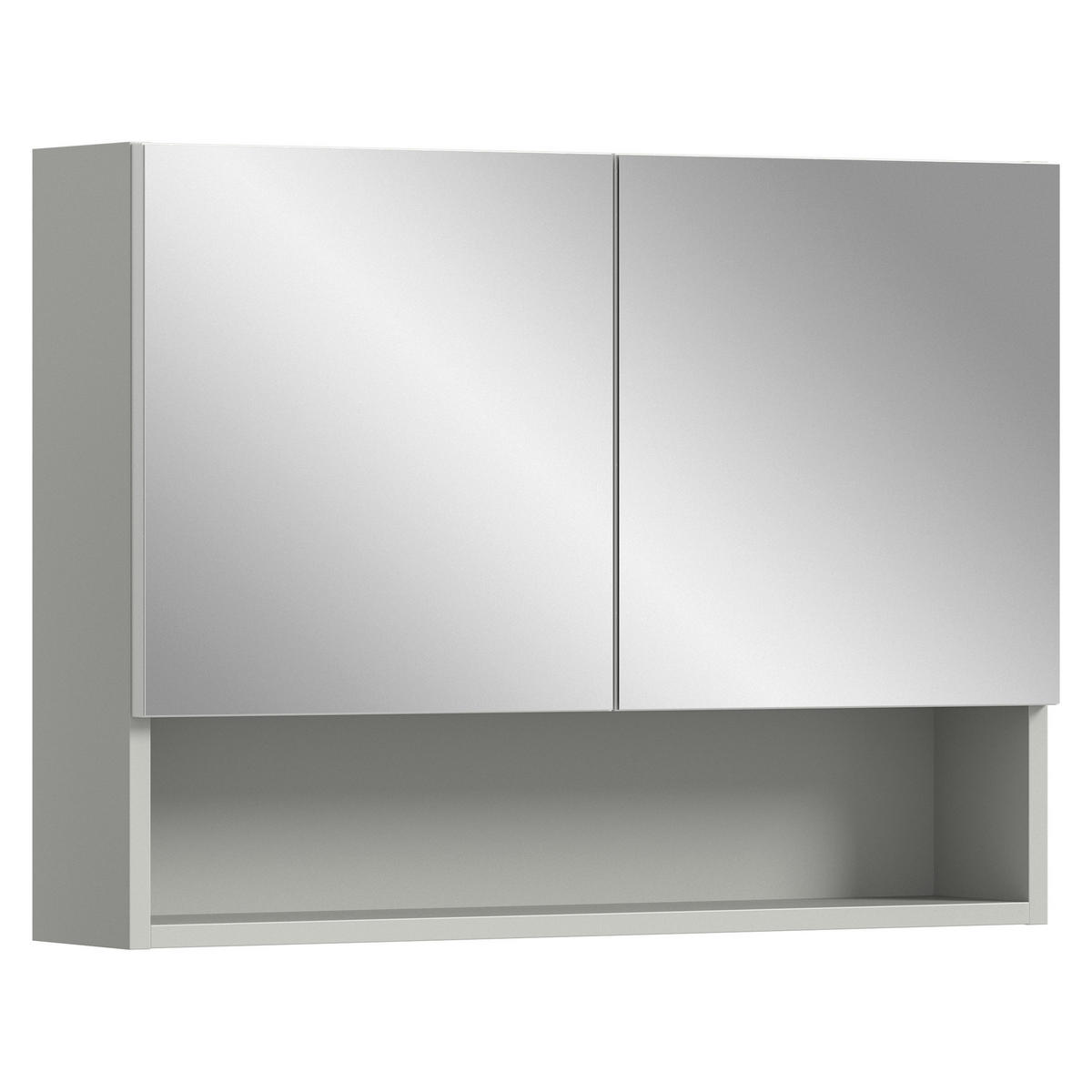 Spiegelschrank Copa hellgrau B/H/T: ca. 74x55x17 cm Copa - hellgrau (74,00/55,00/17,00cm) - xonox.home