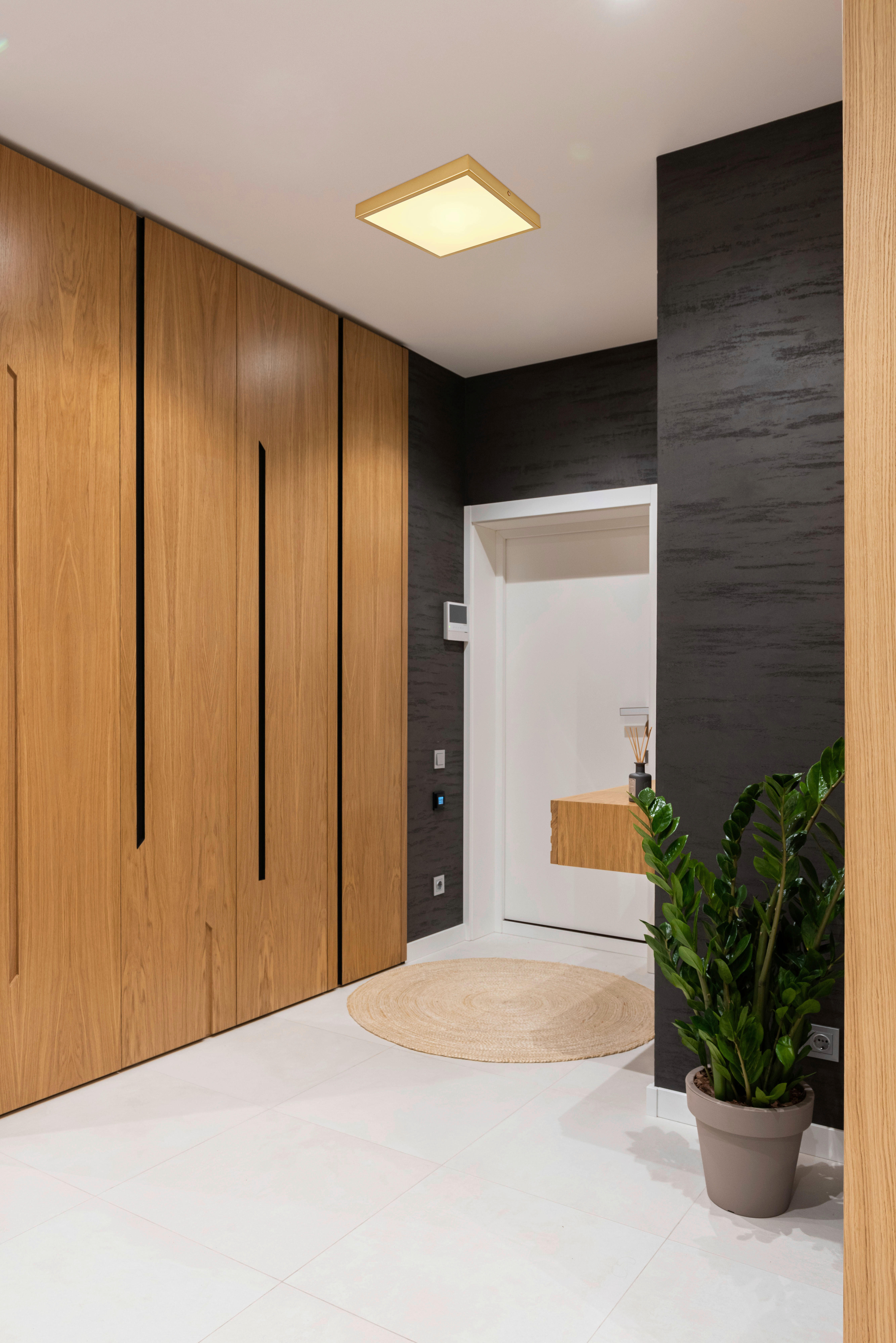 Thumbnail - GLOBO Deckenleuchte Tibey 12382-15 messing Metall B/H/L: ca. 25x3x25 cm