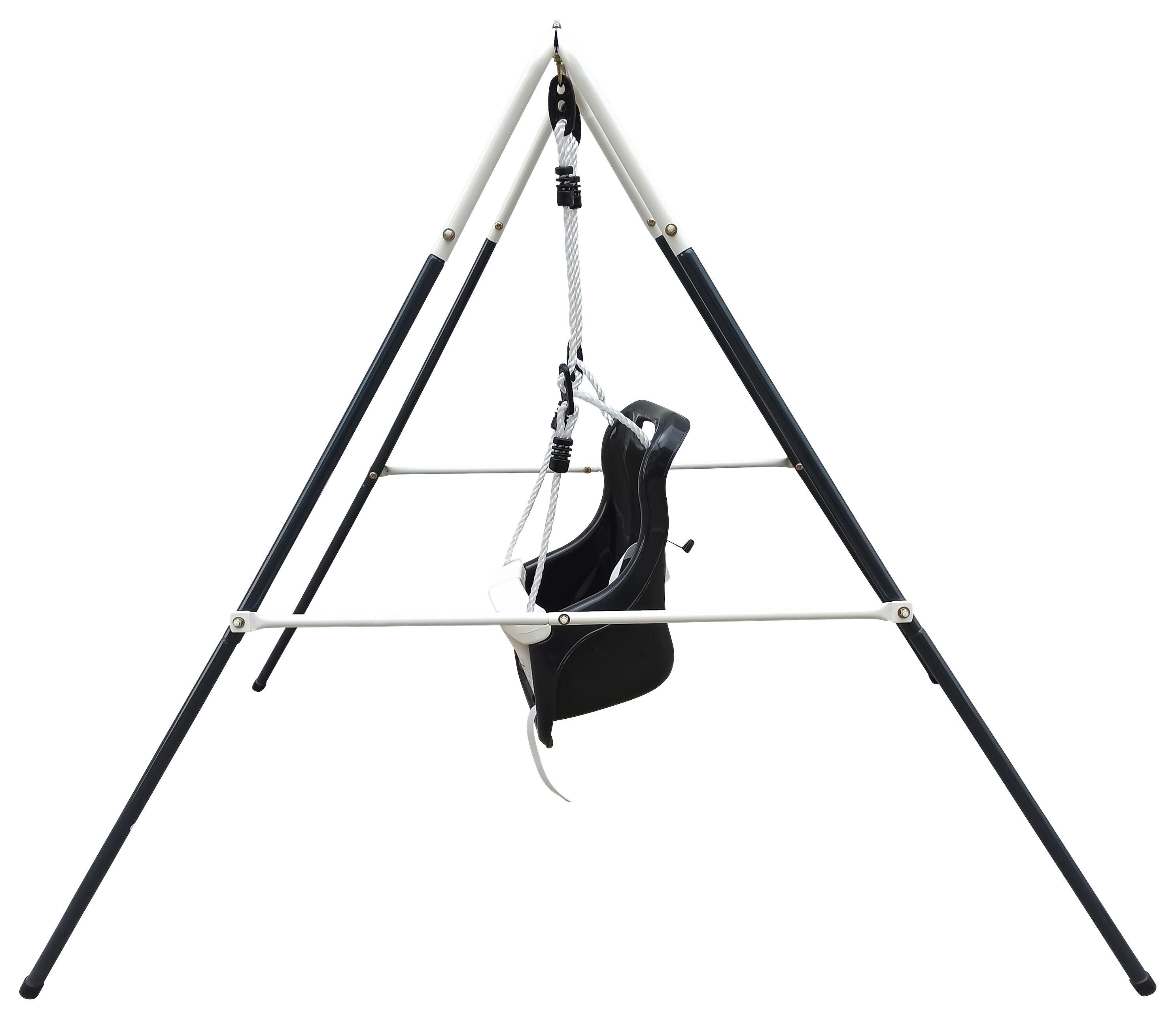 AXI Babyschaukel anthrazit B/H/T: ca. 94x118x146 cm Babyschaukel mit Sitz - creme/anthrazit (94,00/118,00/146,00cm) - AXI