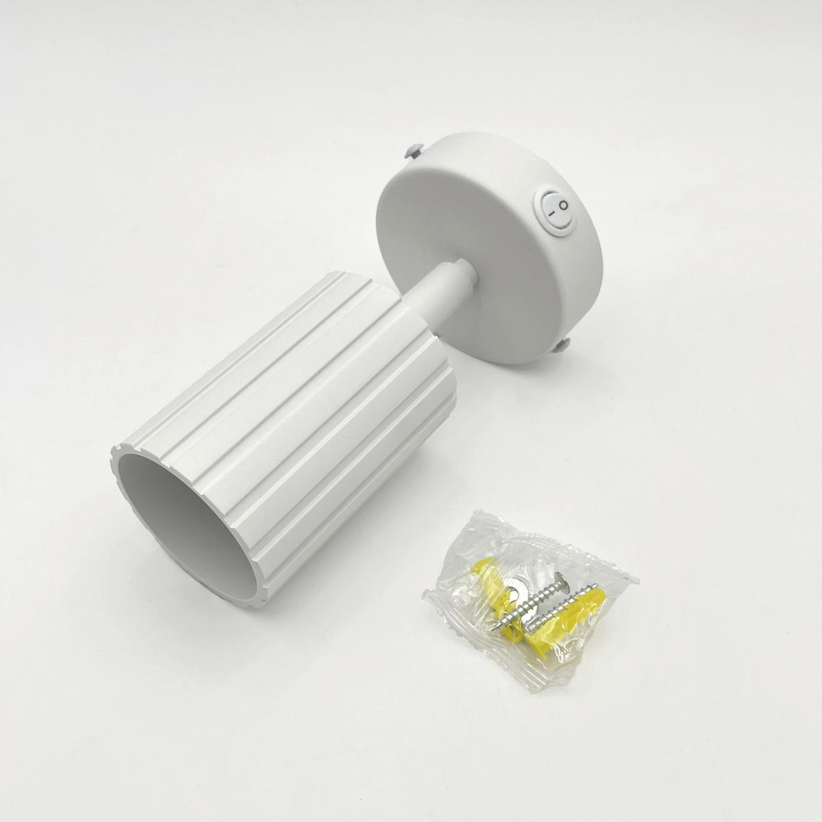 Lamkur Wandleuchte weiß Stahl B/H/L: ca. 8x16x8 cm GU10 1 Brennstellen Prisma - weiß (8,00/8,00/16,00cm) - Lamkur