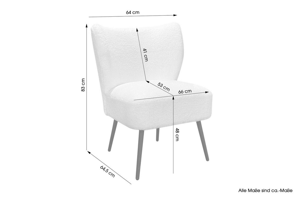 byLIVING Sessel TEDDY TEDDY - byLIVING