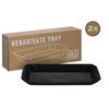CreaTable Servierset Streat Tray Kebab/Satay schwarz Steinzeug Streat Tray Kebab/Satay - schwarz - CreaTable