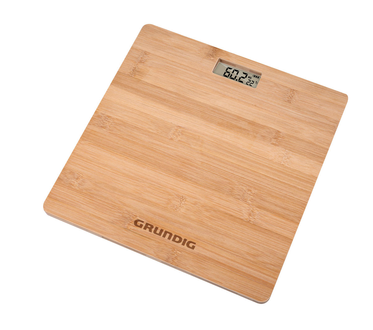 Grundig Personenwaage natur Bambus B/L: ca. 28x28 cm Digitale_Personenwaage - natur (28,00/28,00cm) - Grundig