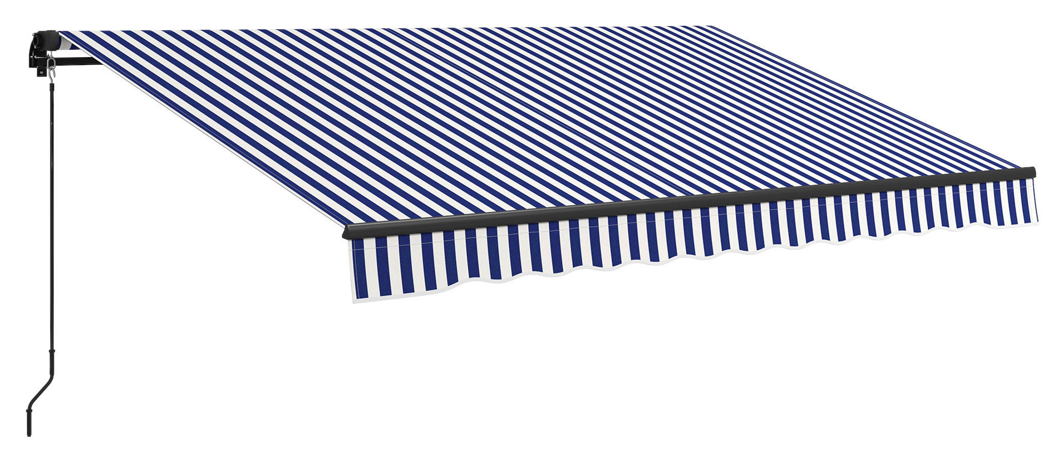 Markise blau B/H: ca. 290x350 cm Markise - blau/weiß (290,00/350,00cm) - Outsunny