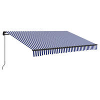 Markise blau B/H: ca. 290x350 cm Markise - blau/weiß (290,00/350,00cm) - Outsunny