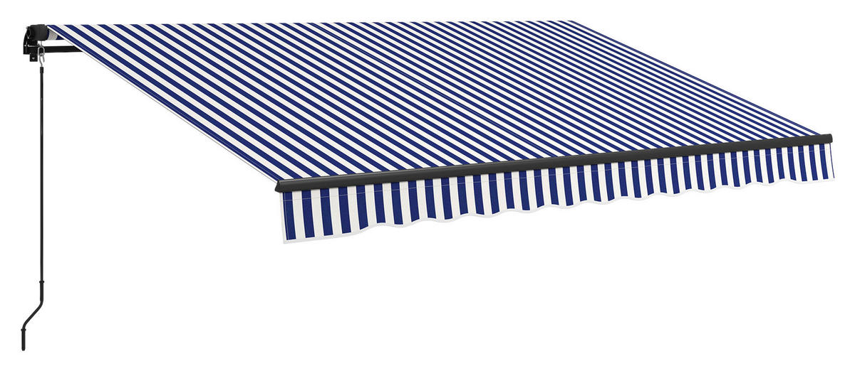 Markise blau B/H: ca. 290x350 cm Markise - blau/weiß (290,00/350,00cm) - Outsunny