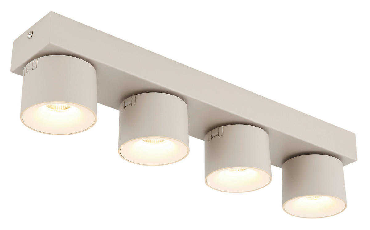 GLOBO LED-Strahler sand Metall Aluminium Kunststoff B/H/L: ca. 8,5x42x10,5 cm 4 Brennstellen LED-Strahler-Rae - sand (10,50/8,50/42,00cm) - GLOBO