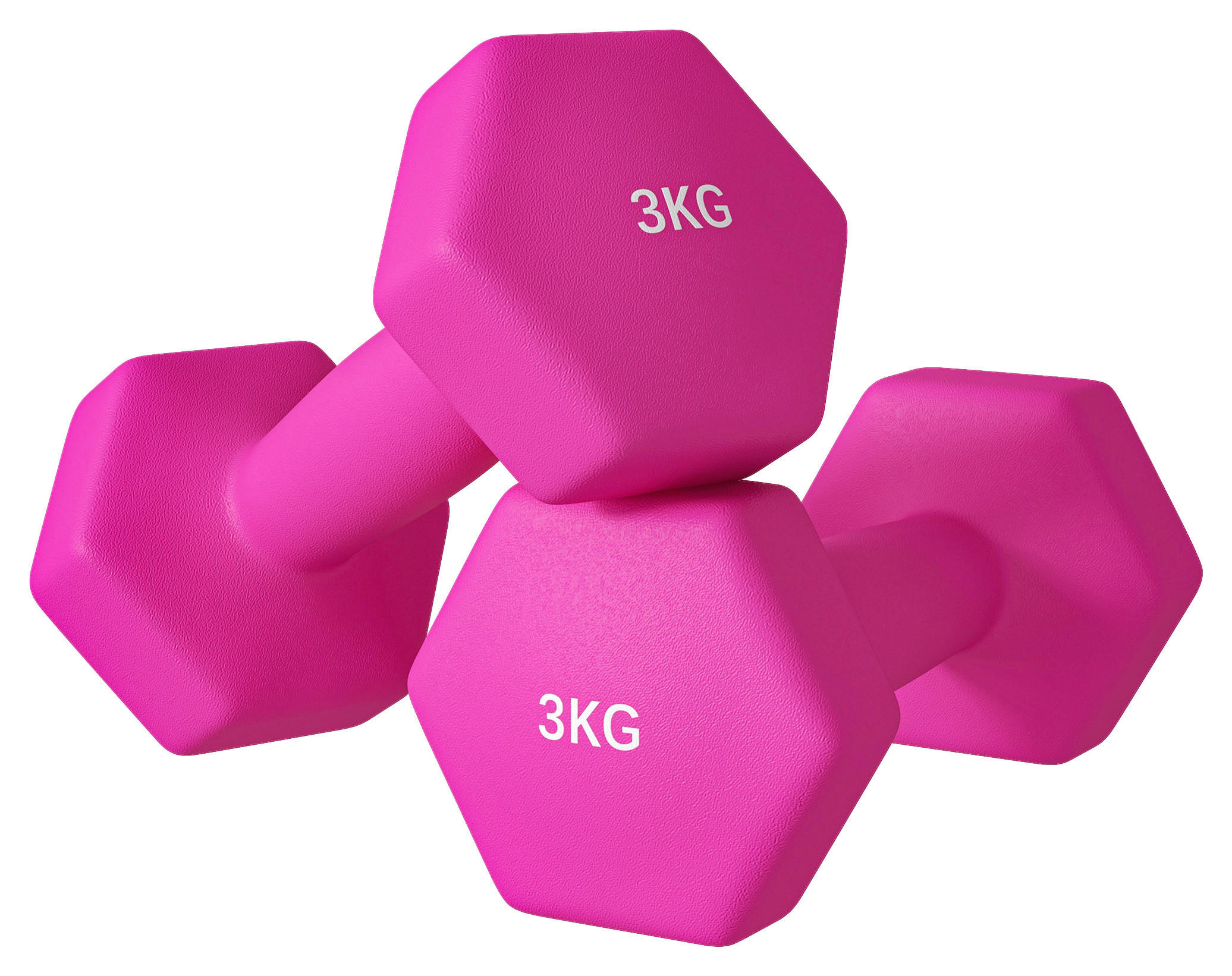SPORTNOW Kurzhantel rosa Metall B/H/L: ca. 8x8x18 cm Kurzhantel - rosa (18,00/8,00/8,00cm) - SPORTNOW